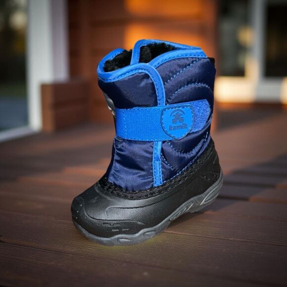 NIB Baby Kamik Toddler Infant Blue Snowbug 5 Winter Boots Size 5 - Picture 1 of 9